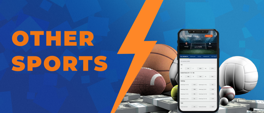 Other sports available on Mostbet India