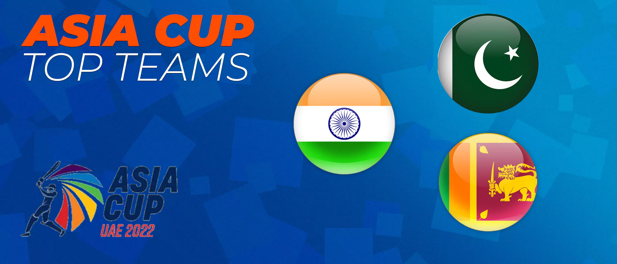 Asia cup top teams.